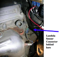 Clutch replacement guide - figure 10 - lambda sensor connector behind here.png