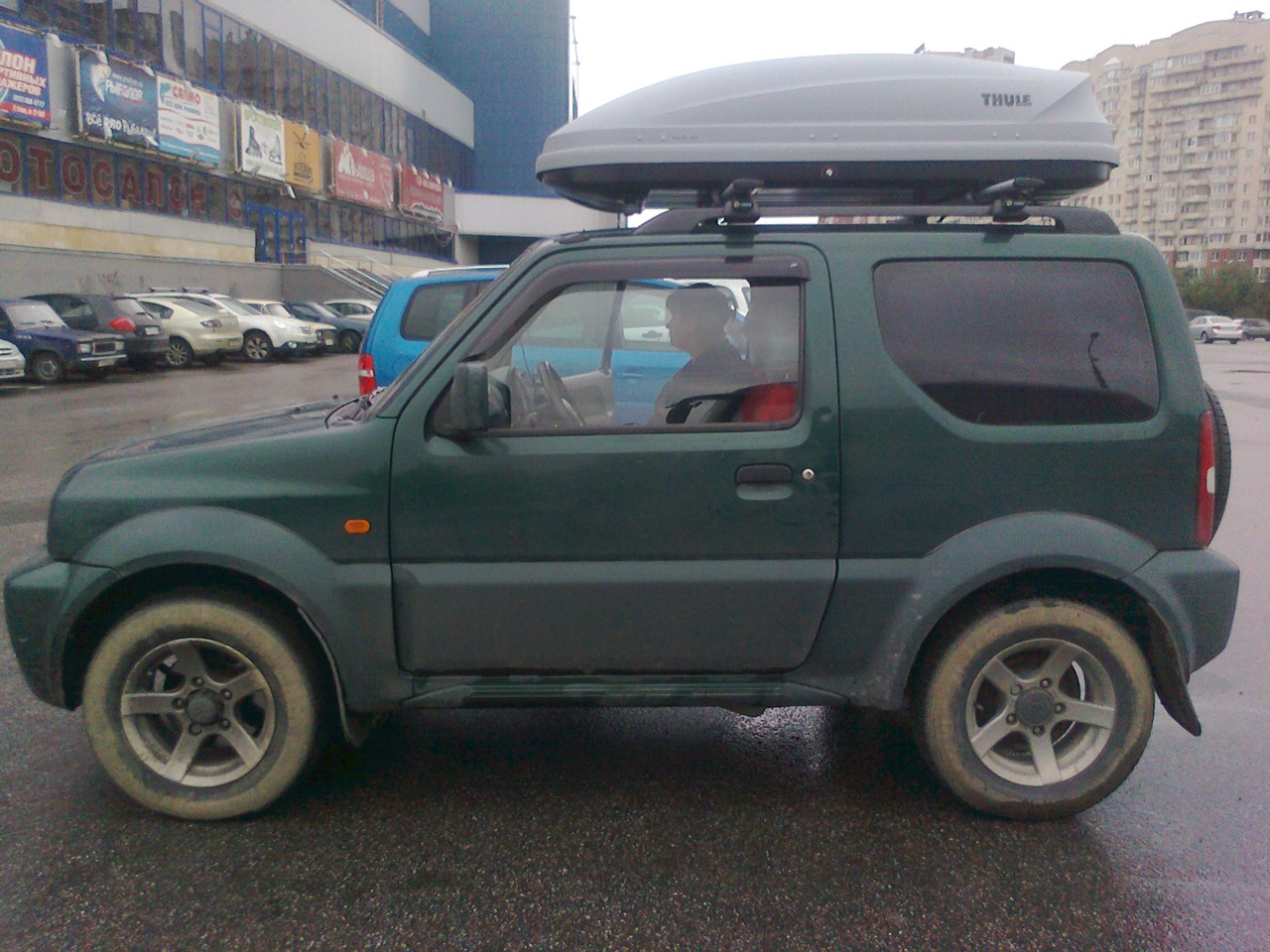 File Suzuki Jimny With Roof Box Thule Pacific 200 B01 Jpg Bigjimny Wiki